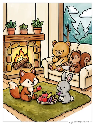 Colored example of this coloring page