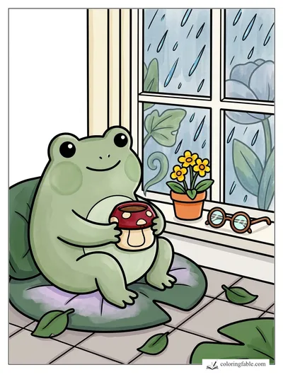 Colored example of this coloring page
