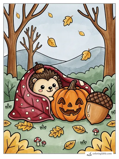 Colored example of this coloring page