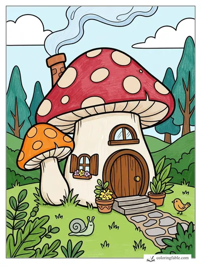 Colored example of this coloring page