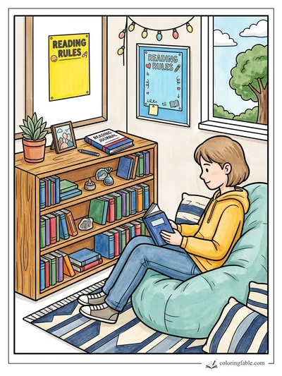 Colored example of this coloring page