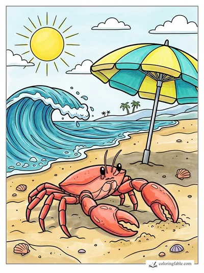 Colored example of this coloring page