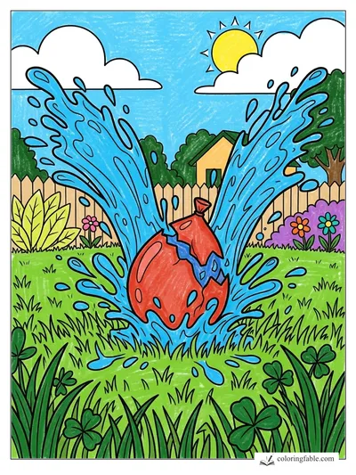 Colored example of this coloring page