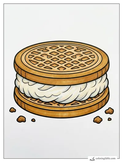 Colored example of this coloring page