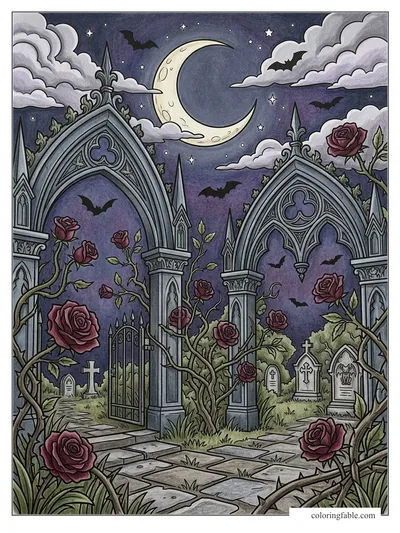 Colored example of this coloring page