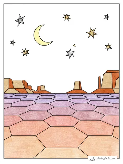 Colored example of this coloring page