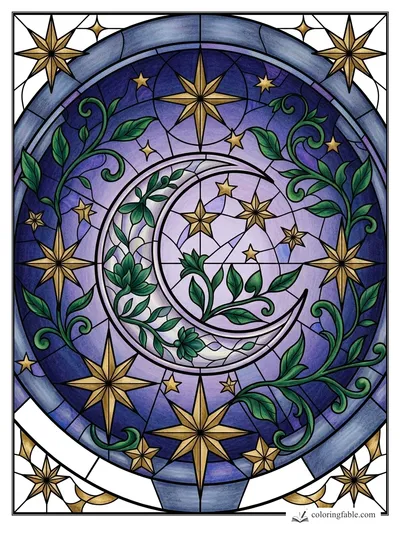 Colored example of this coloring page