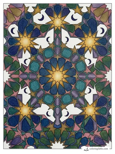 Colored example of this coloring page