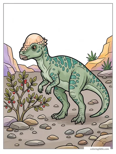 Colored example of this coloring page