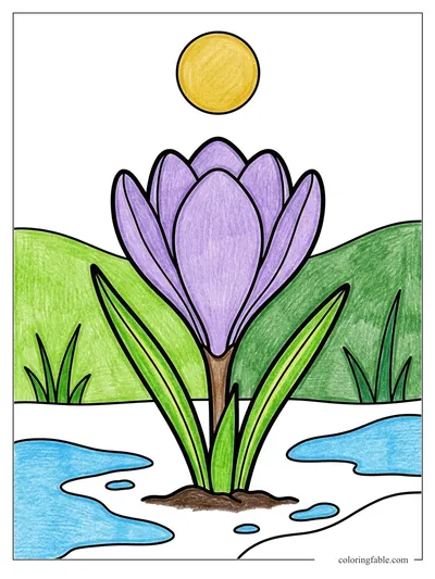Colored example of this coloring page