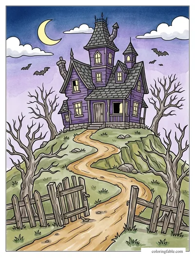 Colored example of this coloring page