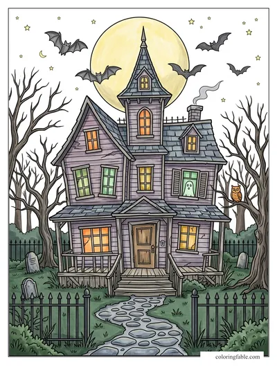 Colored example of this coloring page