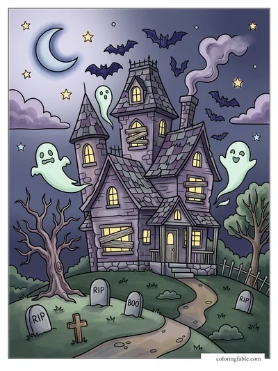 Colored example of this coloring page