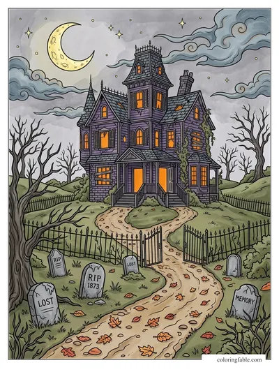 Colored example of this coloring page