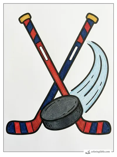 Colored example of this coloring page