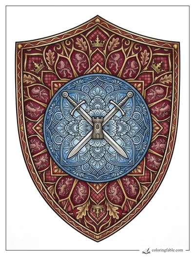 Colored example of this coloring page