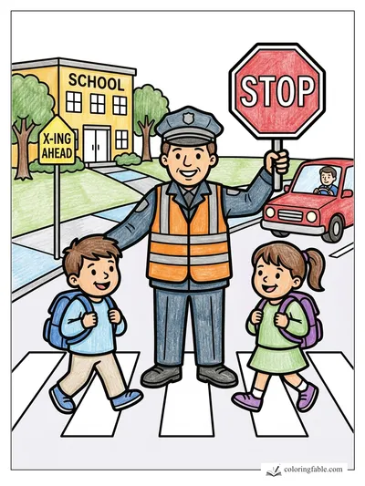 Colored example of this coloring page