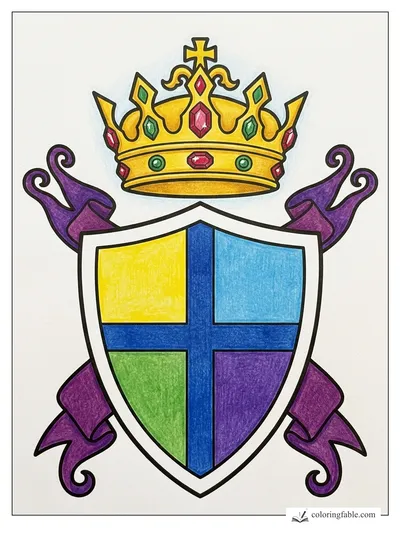 Colored example of this coloring page