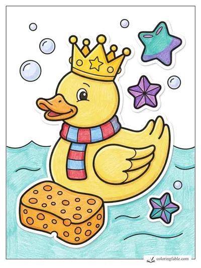 Colored example of this coloring page