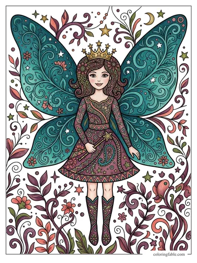 Colored example of this coloring page