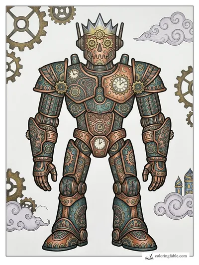Colored example of this coloring page