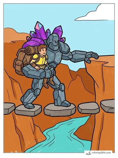 Colored example of this coloring page