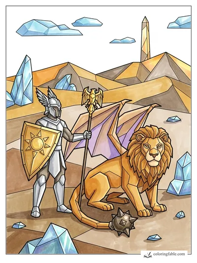 Colored example of this coloring page