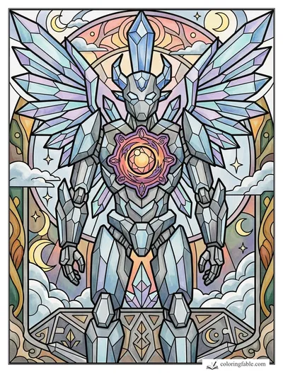 Colored example of this coloring page