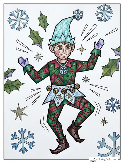 Colored example of this coloring page
