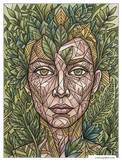 Colored example of this coloring page