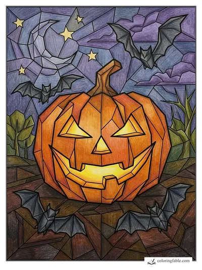 Colored example of this coloring page