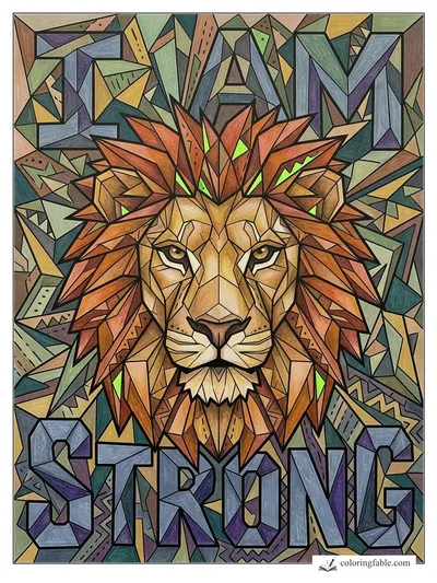 Colored example of this coloring page