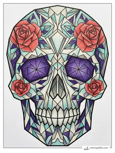 Colored example of this coloring page