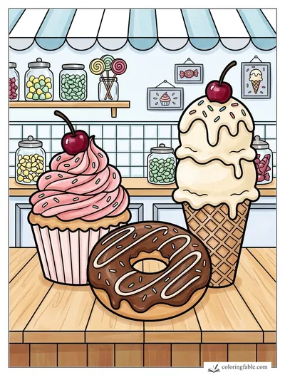 Colored example of this coloring page