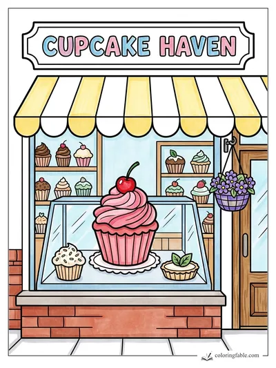Colored example of this coloring page
