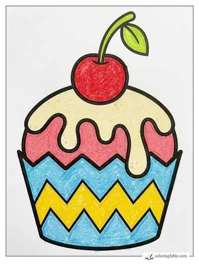 Colored example of this coloring page