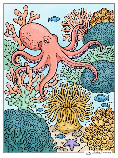 Colored example of this coloring page