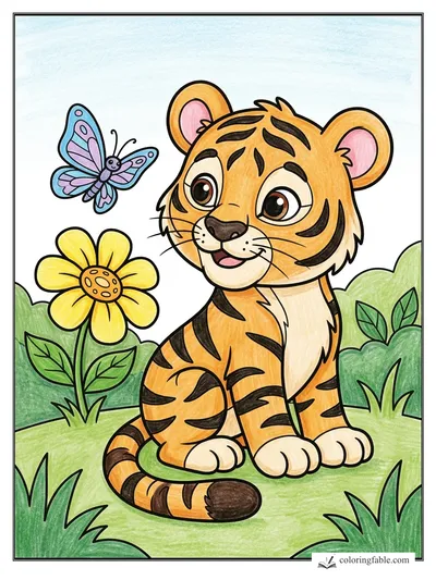 Colored example of this coloring page
