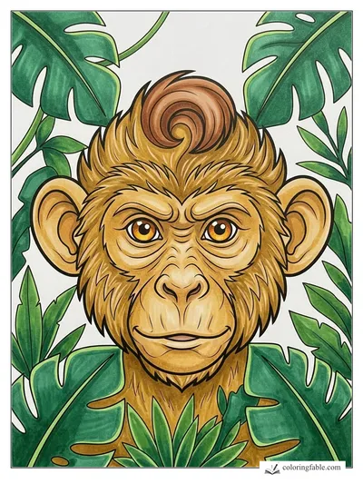 Colored example of this coloring page