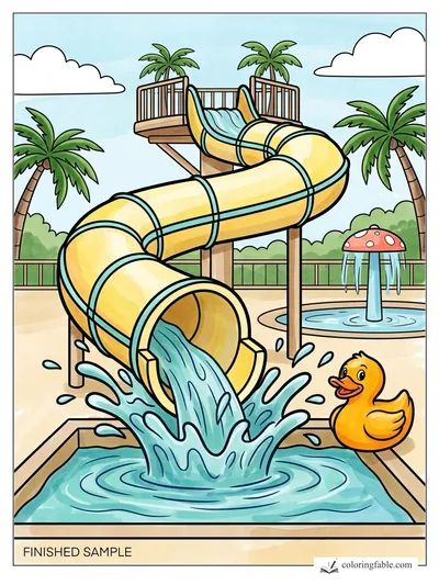 Colored example of this coloring page