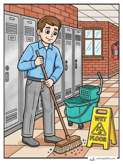 Colored example of this coloring page