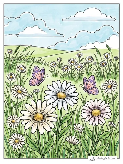 Colored example of this coloring page