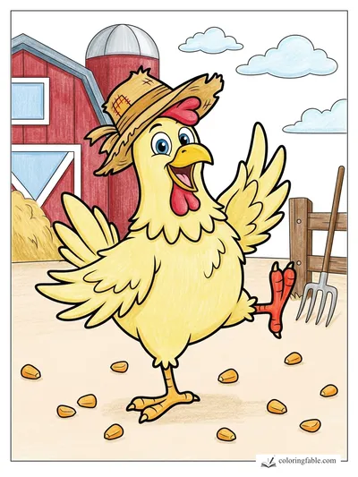 Colored example of this coloring page