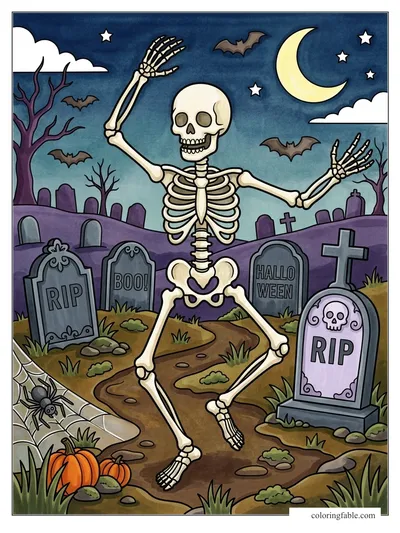 Colored example of this coloring page