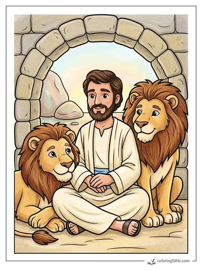 Colored example of this coloring page