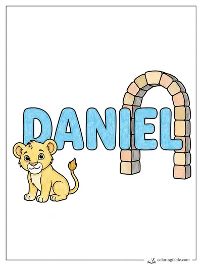 Colored example of this coloring page
