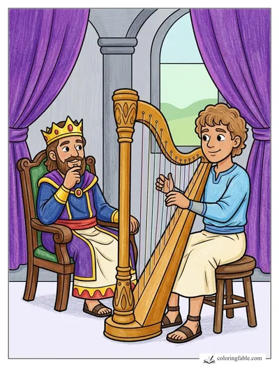 Colored example of this coloring page