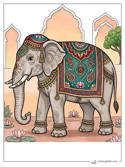Colored example of this coloring page