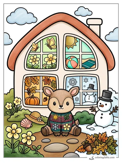 Colored example of this coloring page