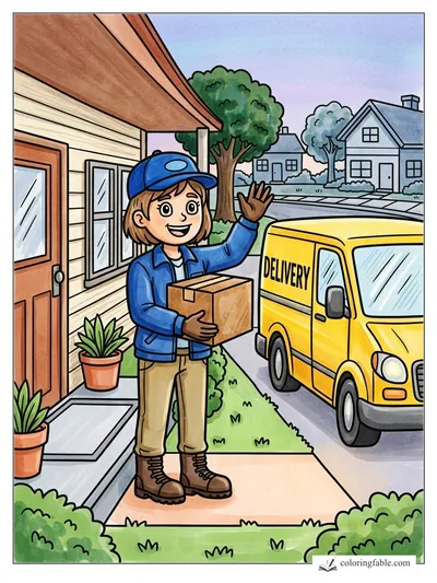 Colored example of this coloring page